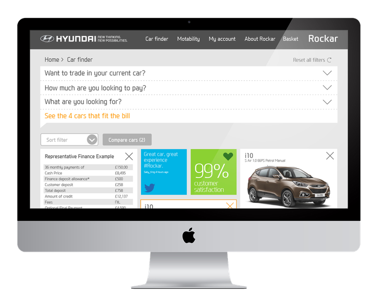 Rockar Web Screen 2