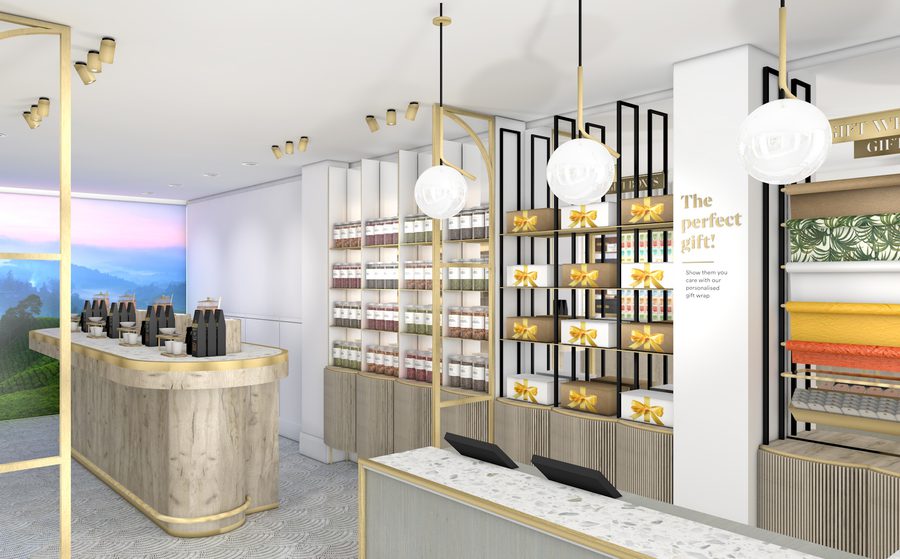 Twinings Visuals Cash Desk Tasting Bar