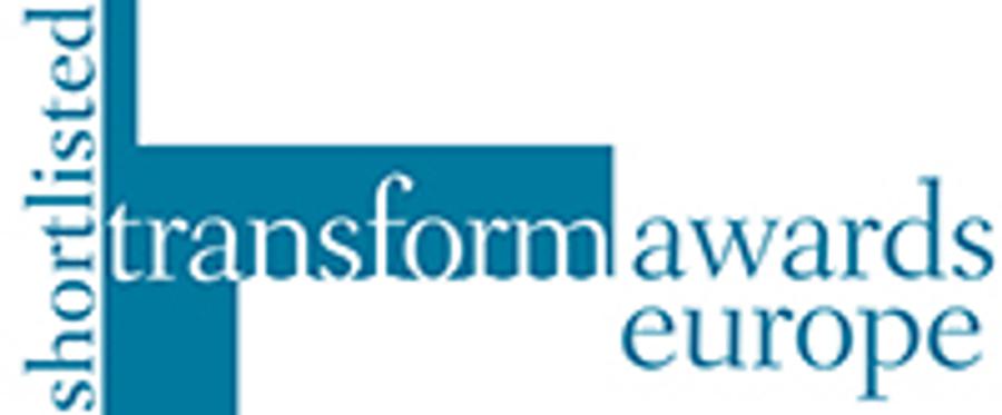 NEWS transform awards europe shortlist logo