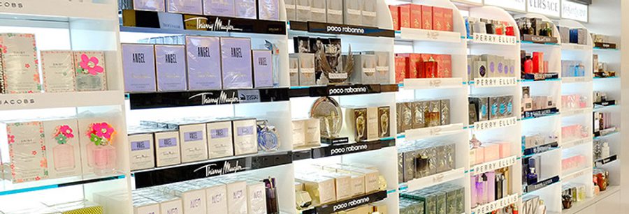 An average fragrance counter