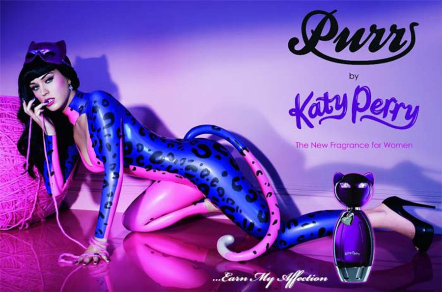 A typical celebrity perfume ad